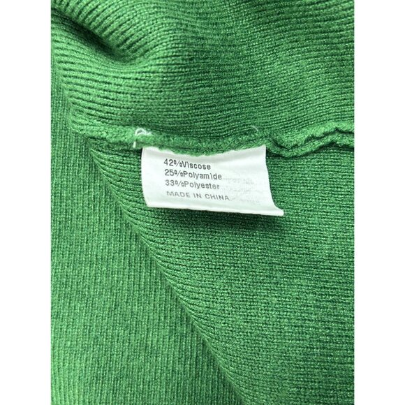 Merokeety Green Short-Sleeve Knee-Length Dress With Gold Button Accents Ribbed D - Picture 12 of 12